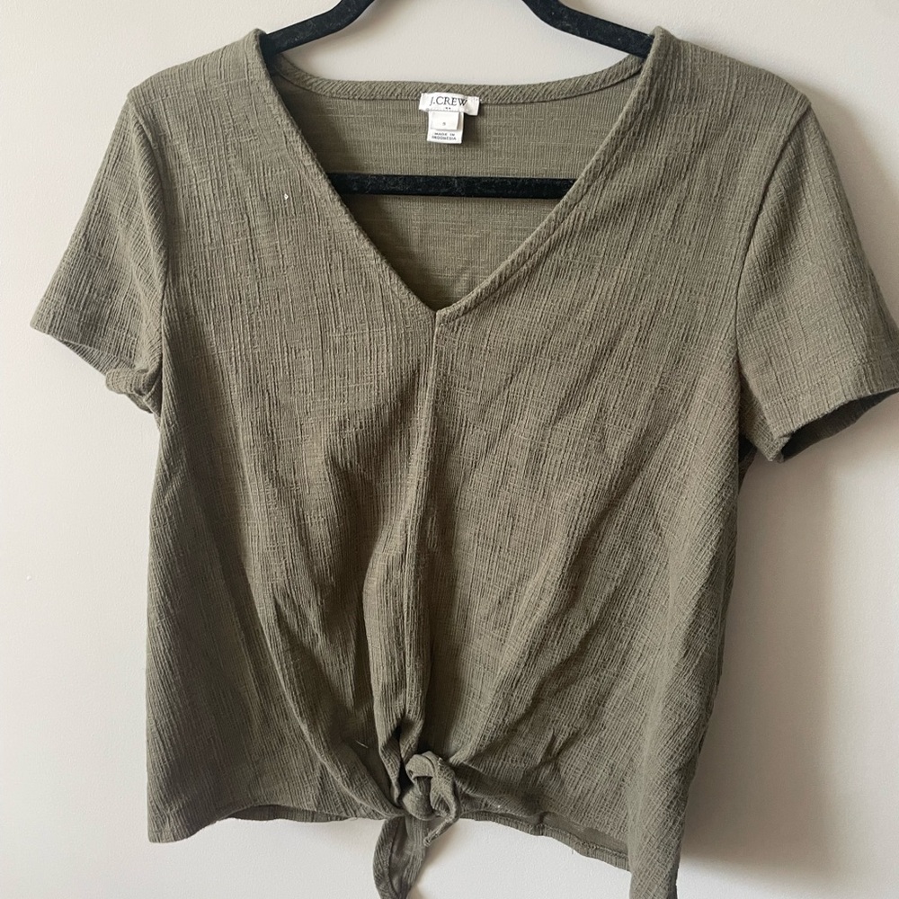 J. Crew Olive Green Women's Top